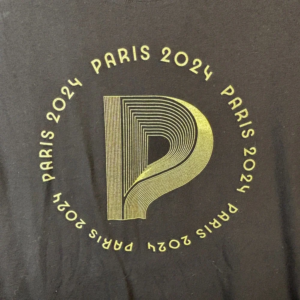 Olympic Games Official Licensed Tee Paris 2024 Shirt Mens XL Black  NWOT